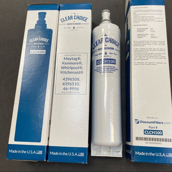ClearChoice Replacement Water Filter 3-Pack for 4396508 4396510 46-9996 NEW - Picture 2 of 8